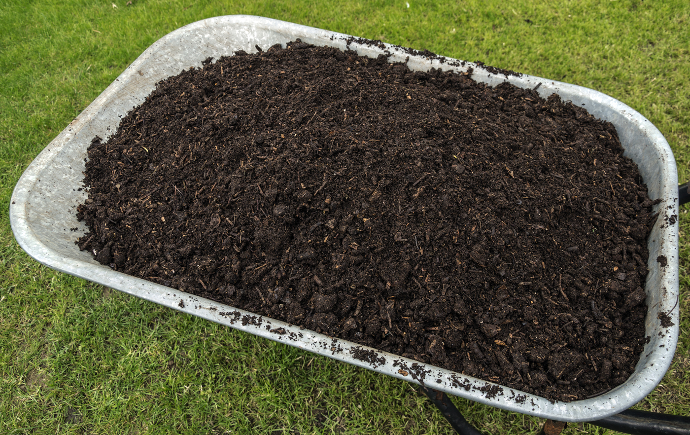 Compost in Wheelbarrow